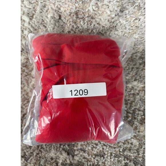 Liz Claiborne Petites Size P Cotton Blend Cardigan Sweater Red Button Pockets - Picture 10 of 10